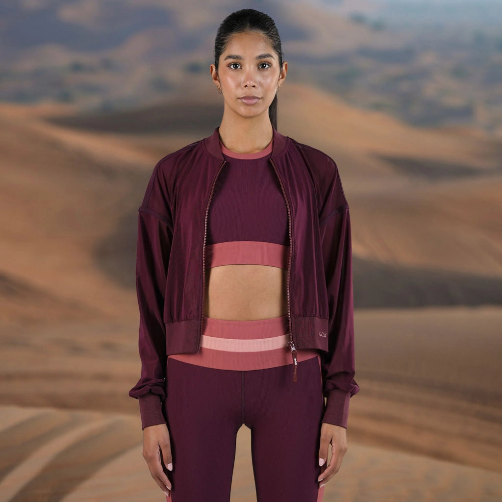 Mesh Bomber Jacket