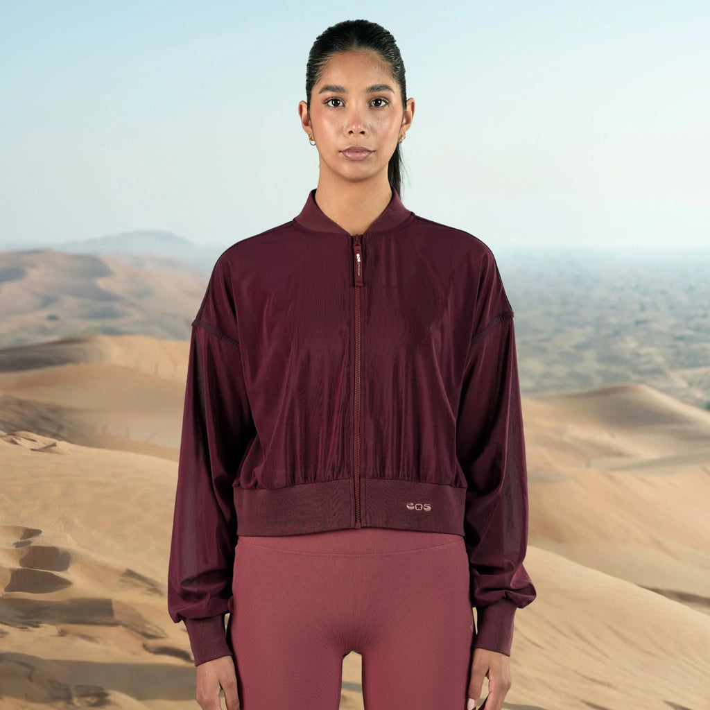 Mesh Bomber Jacket