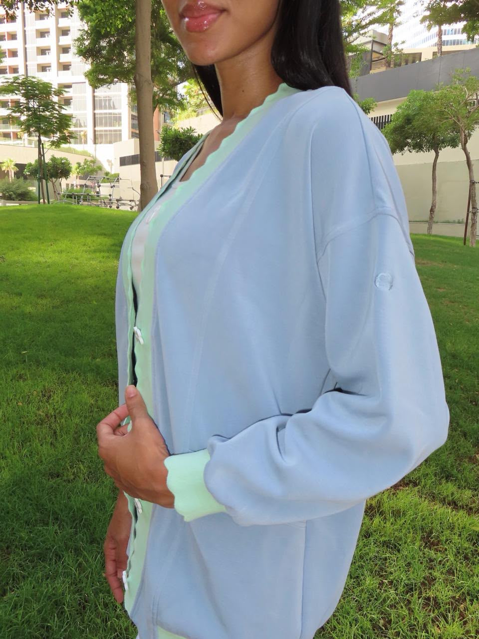 The KoolCardi- baby blue & pastel green