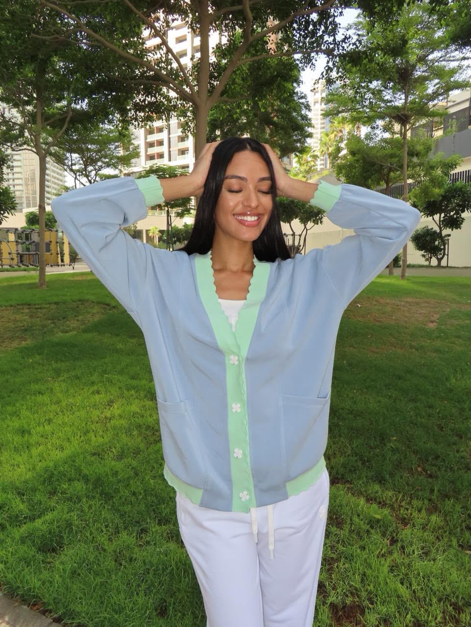 The KoolCardi- baby blue & pastel green