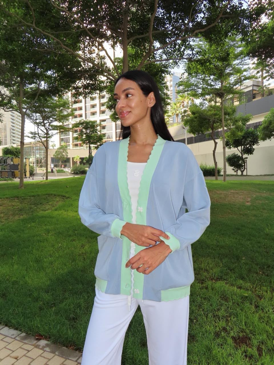 The KoolCardi- baby blue & pastel green