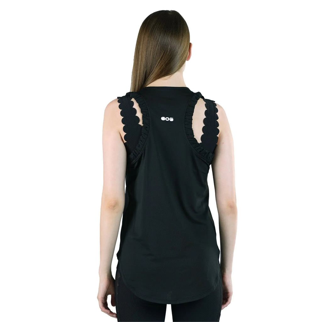 Ruffled Tank - Black
