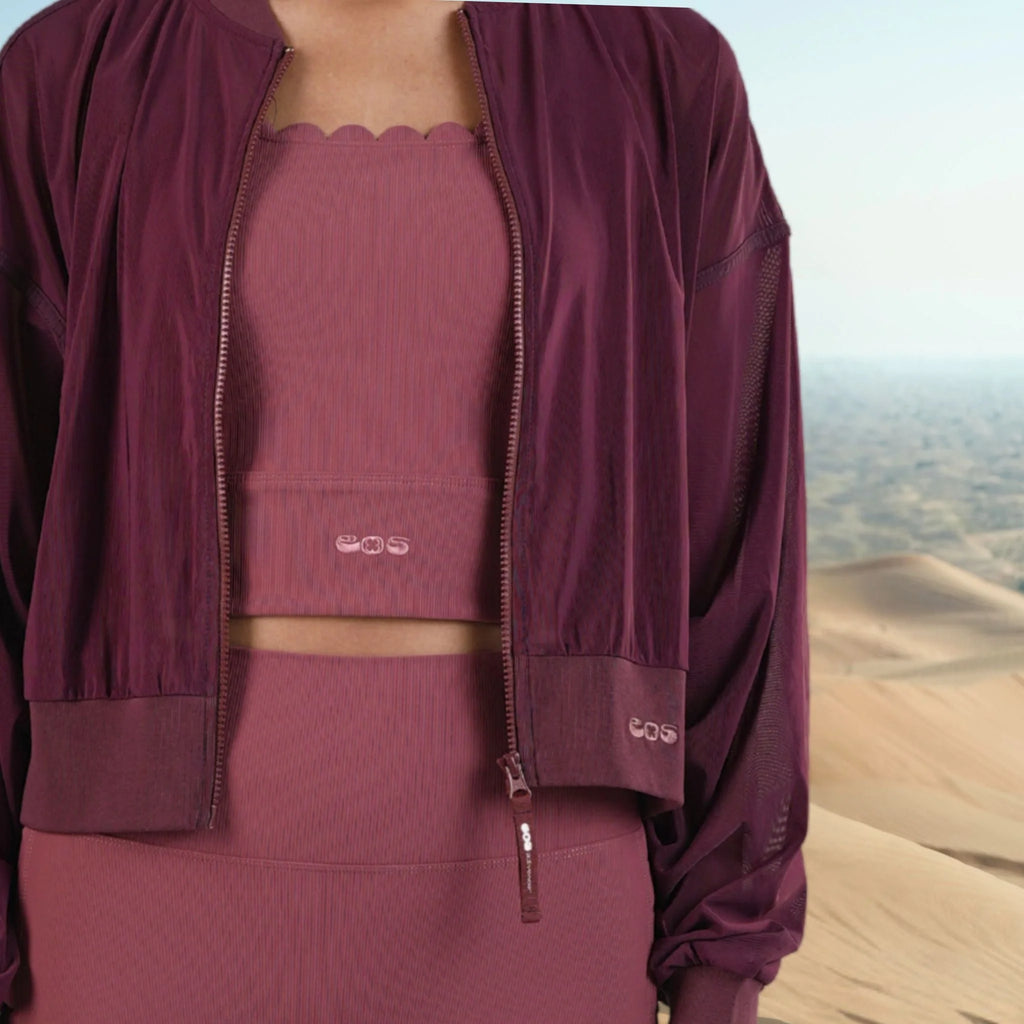 Mesh Bomber Jacket